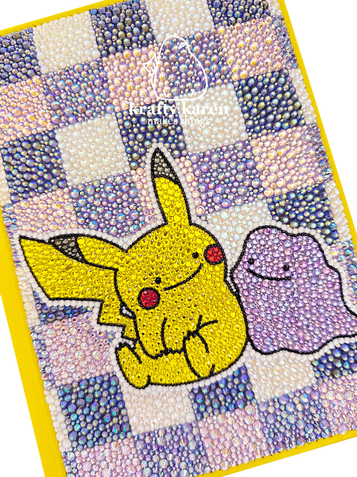 Rhinestone Ditto Pika 4 Pocket Binder