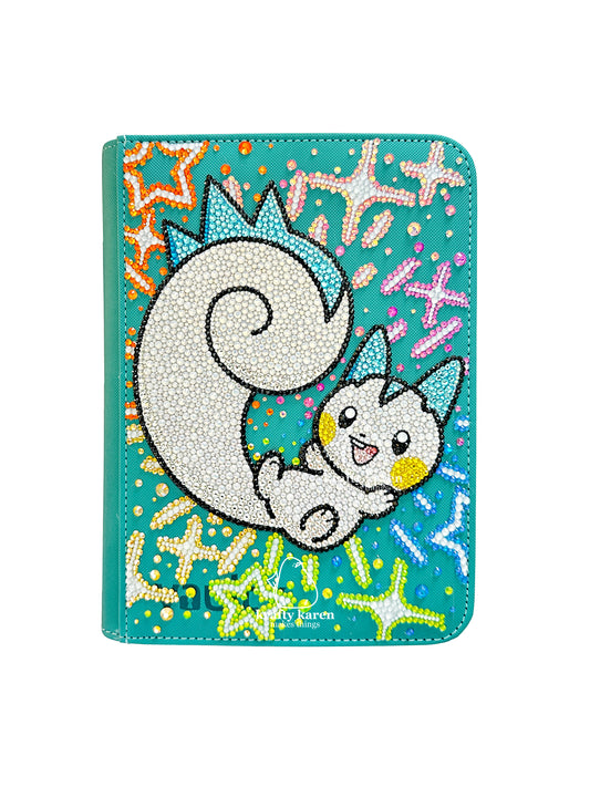 rhinestone pachirisu 4 pocket binder