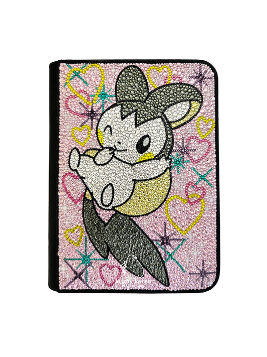 Rhinestone Emolga 4 Pocket Binder