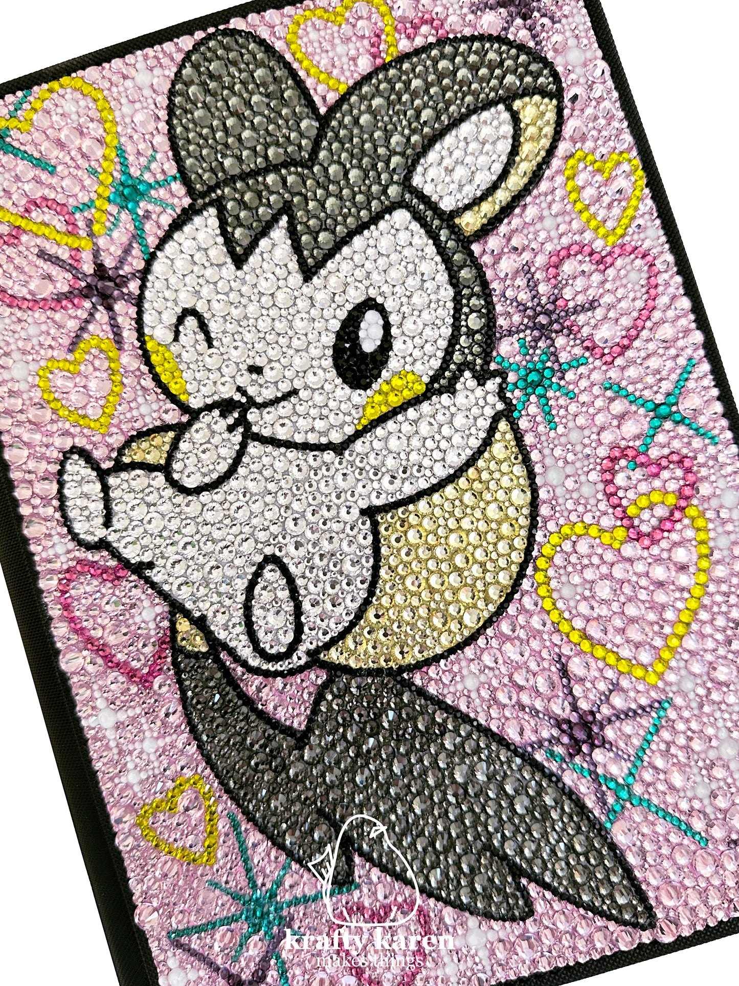 Rhinestone Emolga 4 Pocket Binder