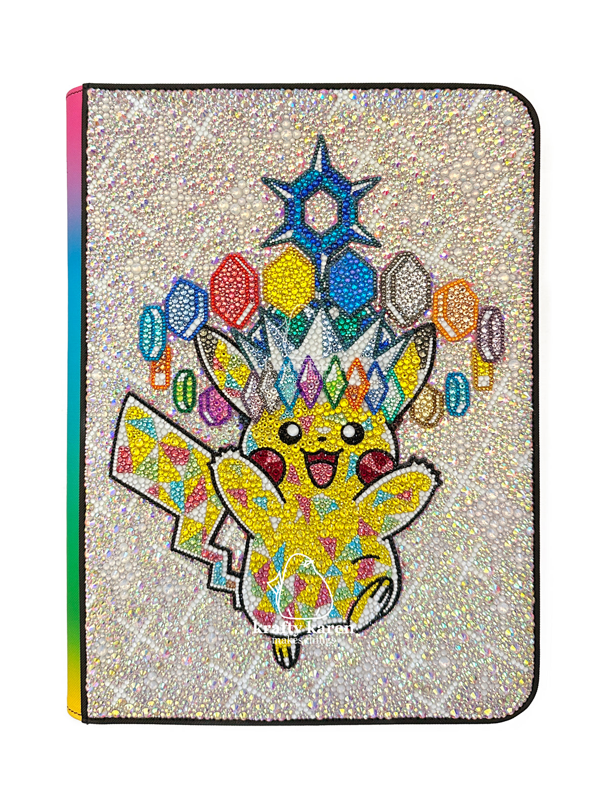 Rhinestone Mega Dream Pikachu 9 Pocket Binder