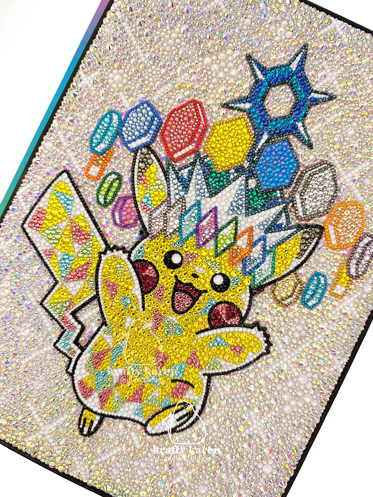 Rhinestone Mega Dream Pikachu 9 Pocket Binder