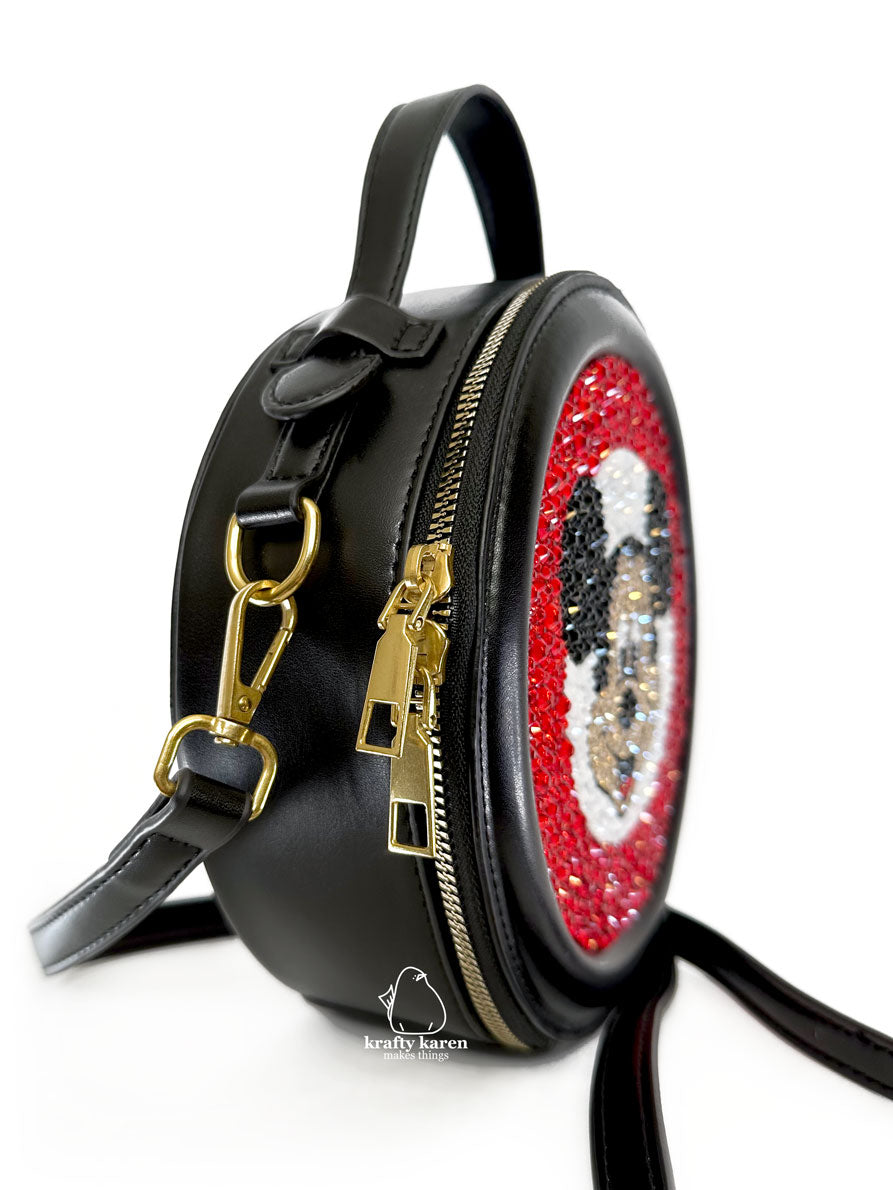 Classic Mouse Rhinestone Crossbody Bag