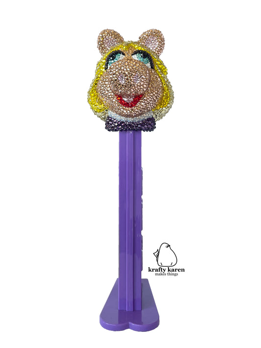 GIANT Rhinestone Miss Piggy PEZ