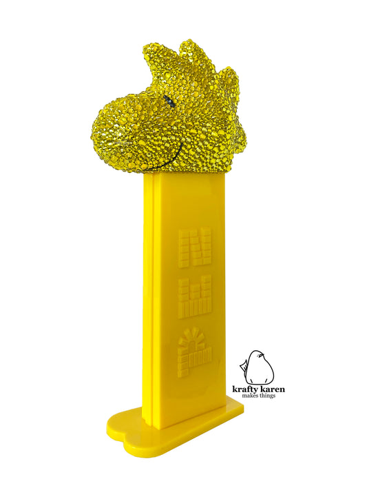 GIANT Rhinestone Woodstock PEZ