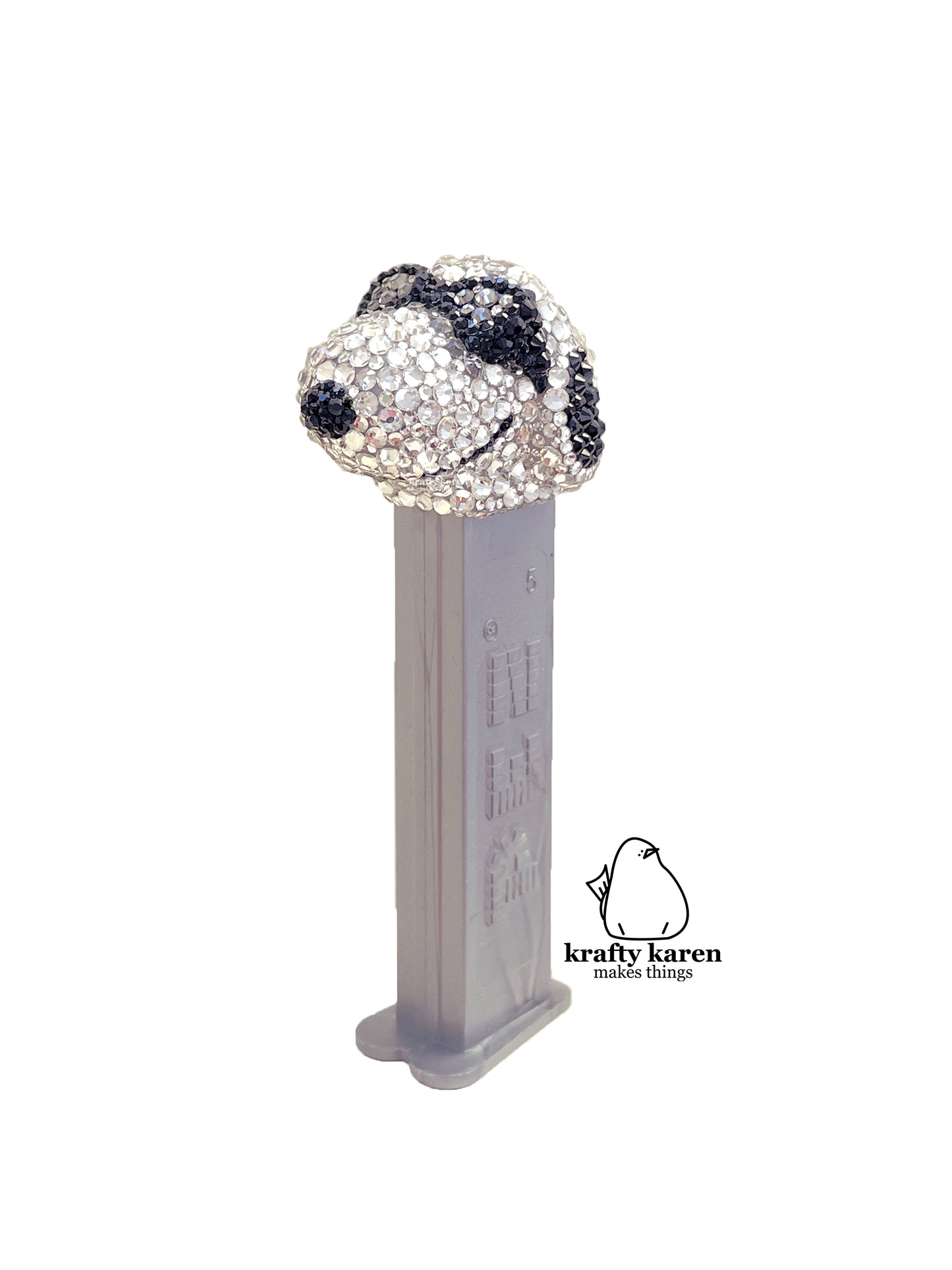 Rhinestone Joe Cool Snoopy PEZ - Silver Stem