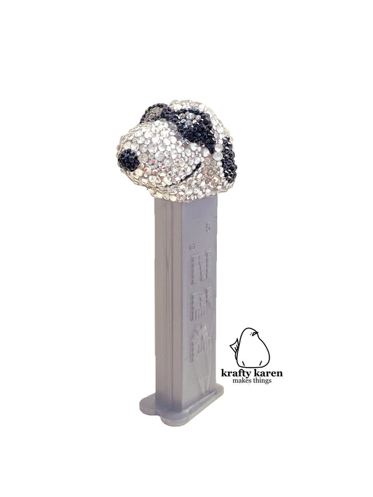 Rhinestone Joe Cool Snoopy PEZ - Silver Stem