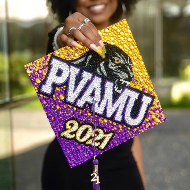 Custom Rhinestone Grad Caps | Krafty Karen Makes Things β krafty karen ...